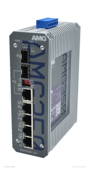 AMG350-4GAT-1C-1S-P120,AMG, POE Switch, Videoüberwachung