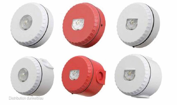 SOL-LX-C-RF-W-S LX-Blitzleuchte GLT rot/weiß flach Decke Bosch Brandmeldetechnik